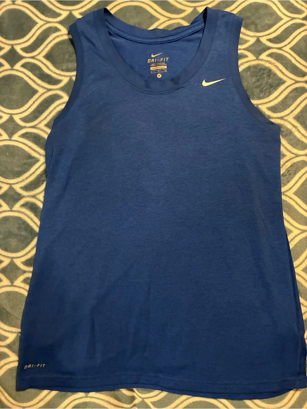 Nike Blue Dri-FIT Tank Top and Pink Adidas Athletic Shirt